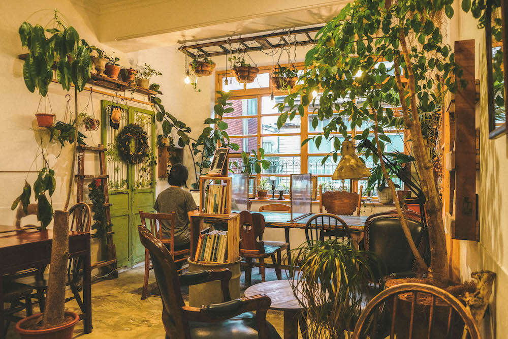 草原派対：大稻埕迪化街復古森林系咖啡廳，綠植環繞微戶外浪漫氛圍