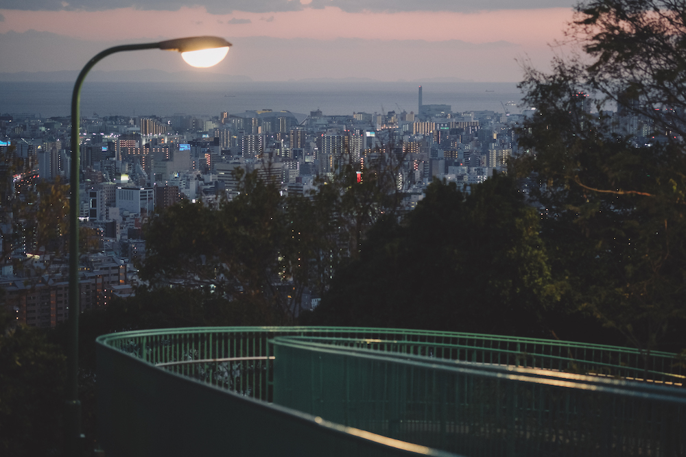 神戶「維納斯橋」：諏訪山公園私藏免費展望台，眺望神戶塔夕陽＆海港夜景55