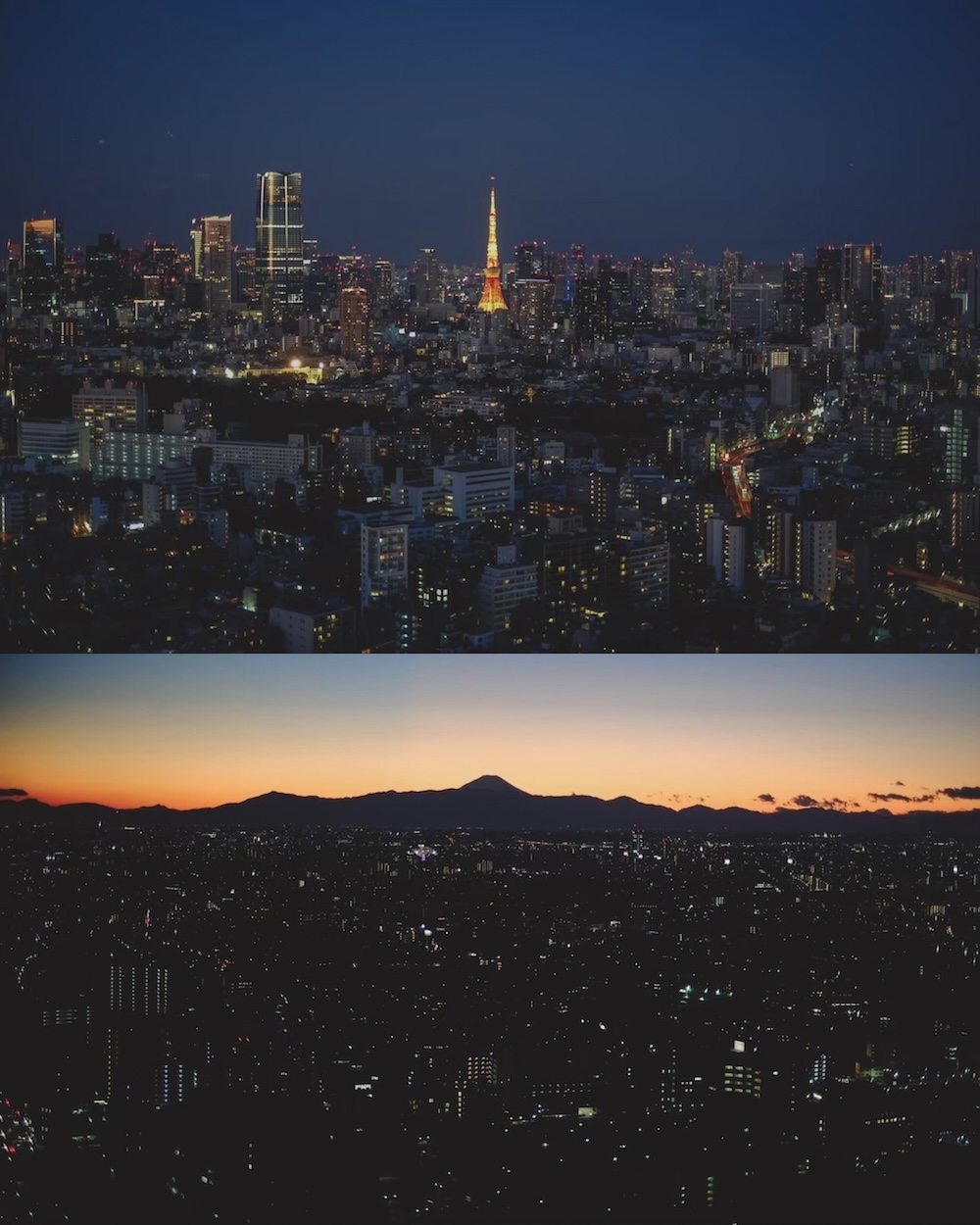 富士山 東京鐵塔 黃昏 惠比壽花園展望台