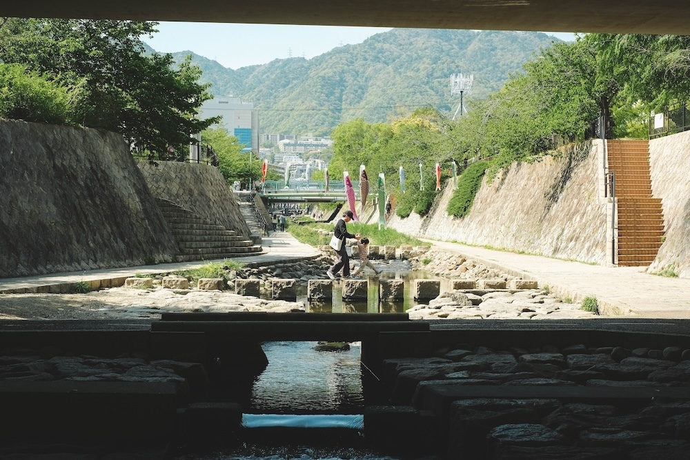 都賀川 鯉魚旗